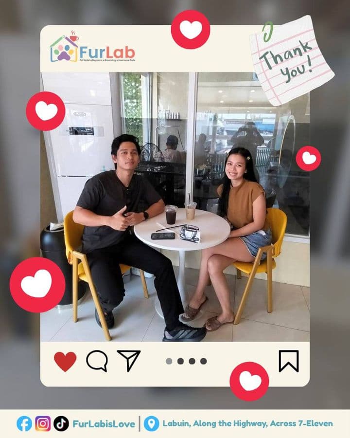 FurLab café guests, thank-you photo 1