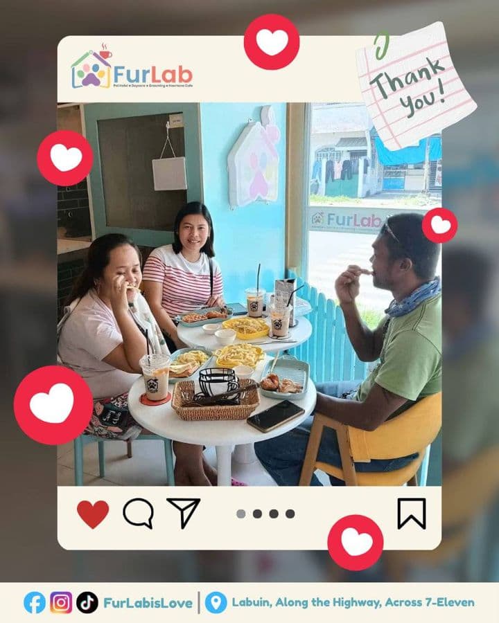FurLab café guests, thank-you photo 5